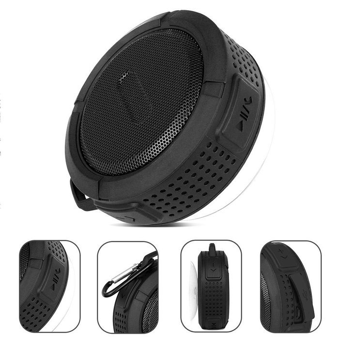 BSWHW Portable Bluetooth & Shower Speaker Wireless Outdoor with Bass,Stereo,Super Waterproof Dustproof Shockproof... N27