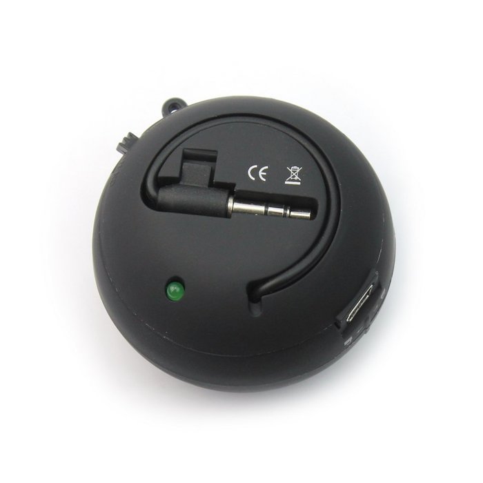 Black Mini Hamburger Speaker with Key Ring Compatible with MP3 MP4 iPod iPhone PC N4