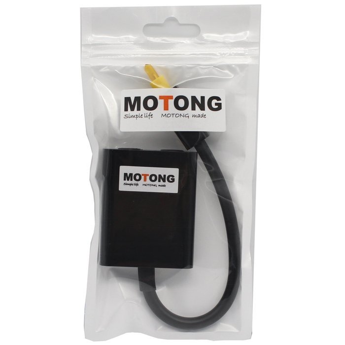MOTONG(TM) New design Toslink Digital Optical Audio Splitter Adapter 1 in 2 Out-Black N6