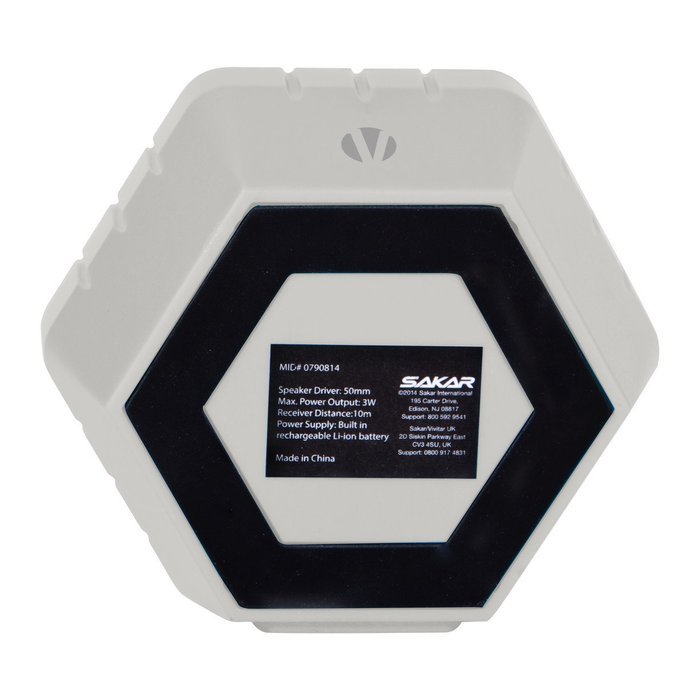 Vivitar 136BT Portable Bluetooth Speaker, White N3