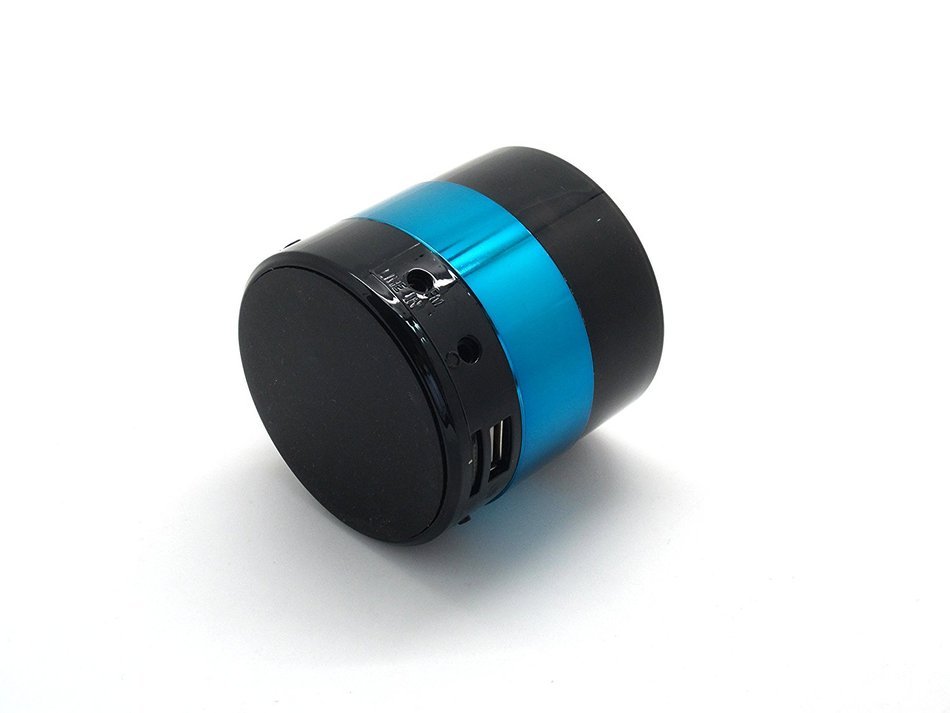 RiiYA Cute Sound Mini Portable 3W 450mAh Bluetooth Speaker with Mic, FM Function & Micro SD Card Support - Blue N2