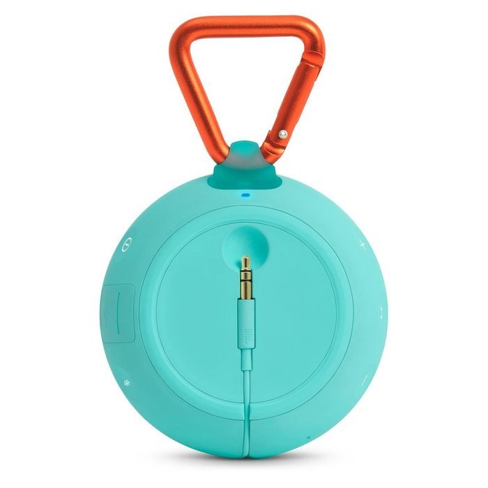 JBL Clip 2 Waterproof Portable Bluetooth Speaker Pair (Black/Teal) N6