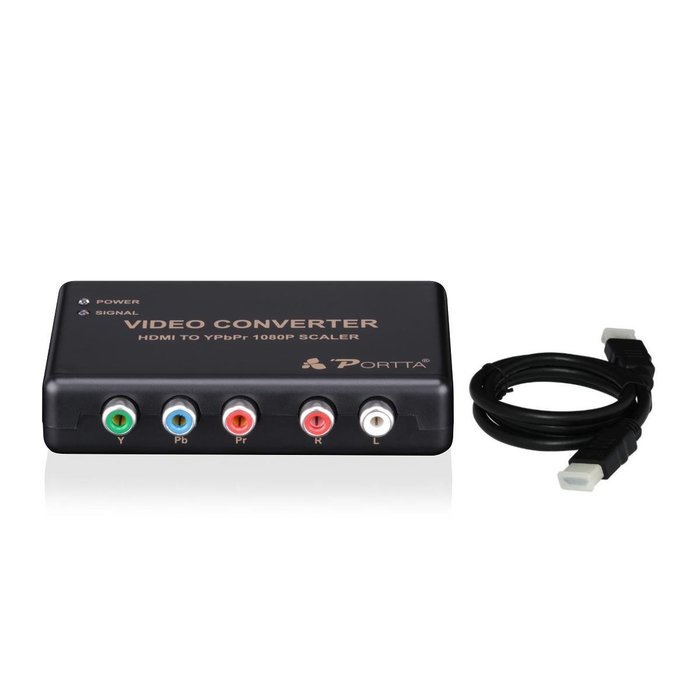 Portta PETHR HDMI to YPbPr Component RGB + R/L Converter v1.3 support 1080p 2 Channels LPCM N7