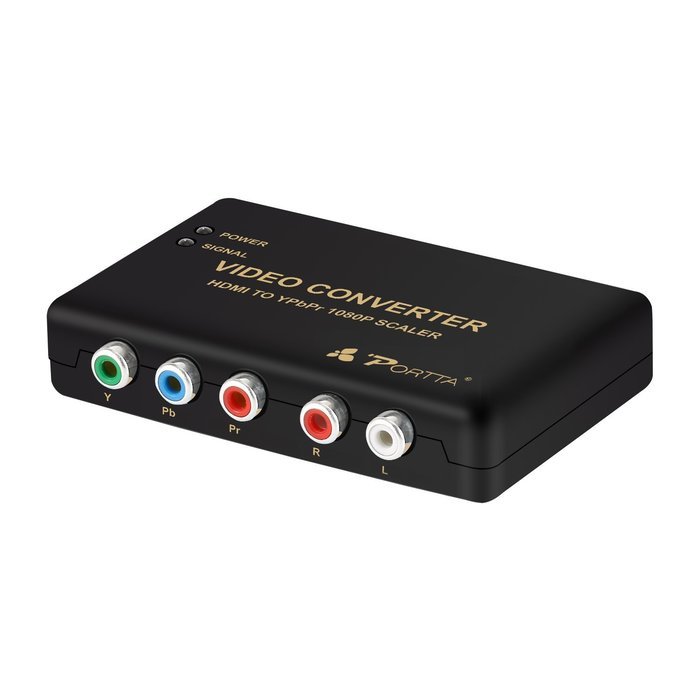 Portta PETHR HDMI to YPbPr Component RGB + R/L Converter v1.3 support 1080p 2 Channels LPCM N8