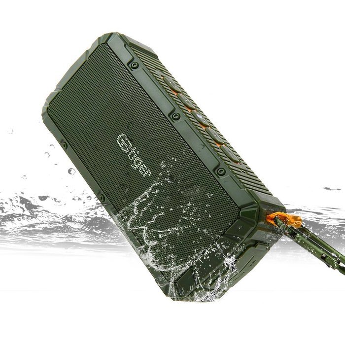 GBtiger Portable Bluetooth Speaker with 10W Audio Output and 2 Subwoofers,IP66 Waterproof & Dustproof, Shockproof...