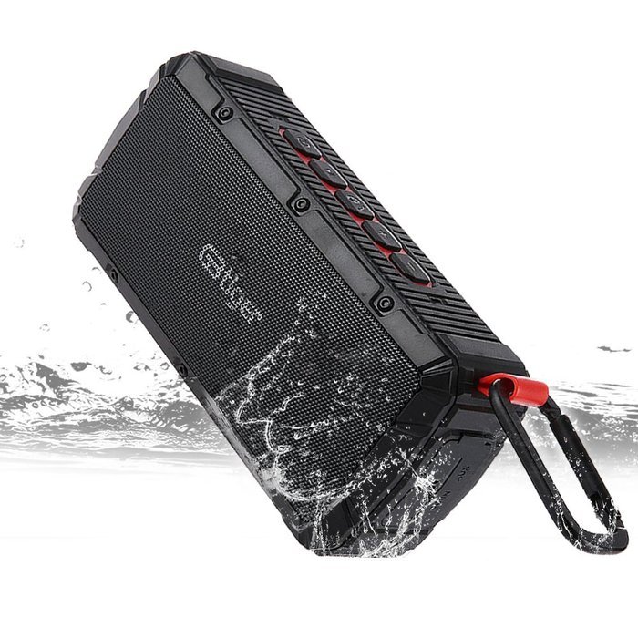GBtiger Portable Bluetooth Speaker with 10W Audio Output and 2 Subwoofers,IP66 Waterproof & Dustproof, Shockproof... N10