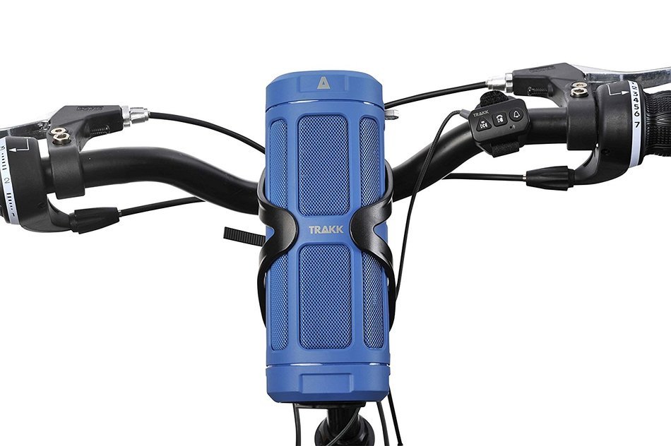 TRAKK ACTIV TR510BL Waterproof 16W 360 Degree Portable Bluetooth 4.0 Bike Speaker with 6000 mAh Battery, Blue N3