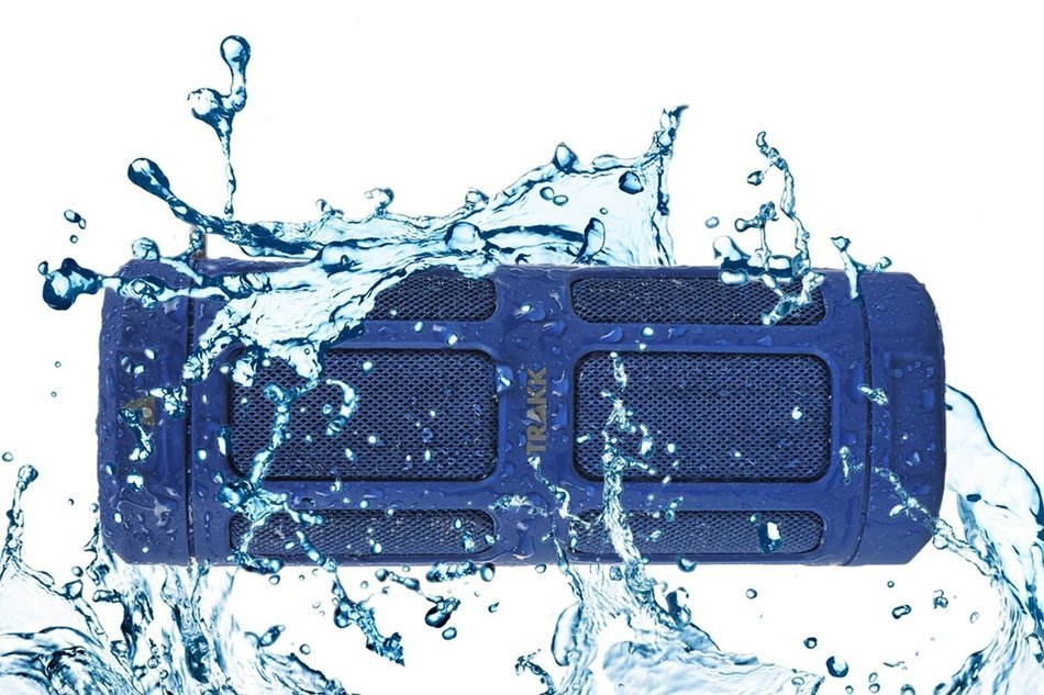 TRAKK ACTIV TR510BL Waterproof 16W 360 Degree Portable Bluetooth 4.0 Bike Speaker with 6000 mAh Battery, Blue N6