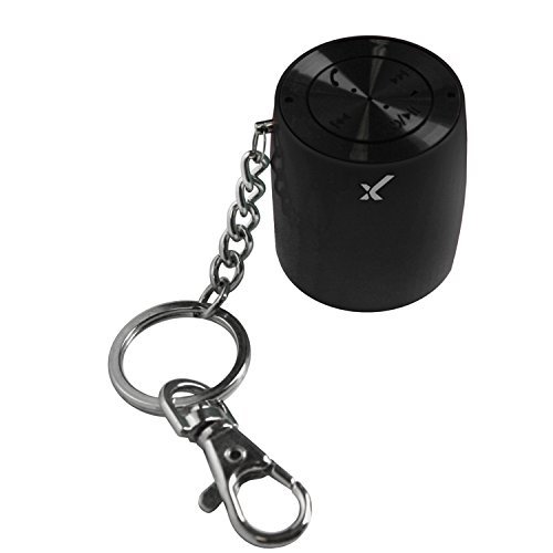 MixBin Portable Bluetooth Speaker with Keychain & Phone Loudspeaker (Black) N2