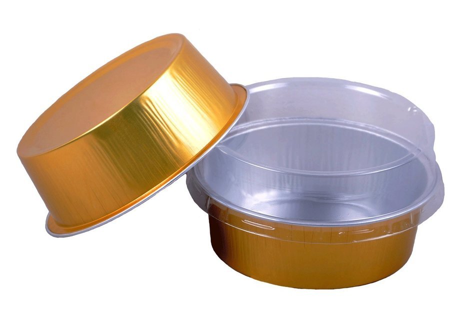 Cutequeen 100pcs 130ml Golden Aluminum Foil Cups FOR Muffin Cupcake Baking Bake Utility Ramekin Cup (pack of 100)