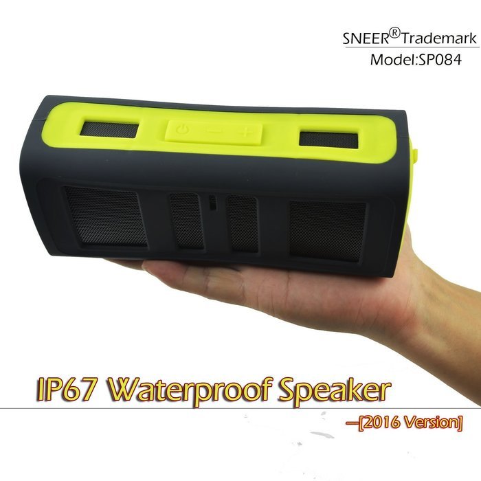 IPX67 Waterproof Sport Speakers,SNEER Portable Wireless Speaker Bluetooth 4.0 6W Enhanced Bass Speakers for Outdoor...