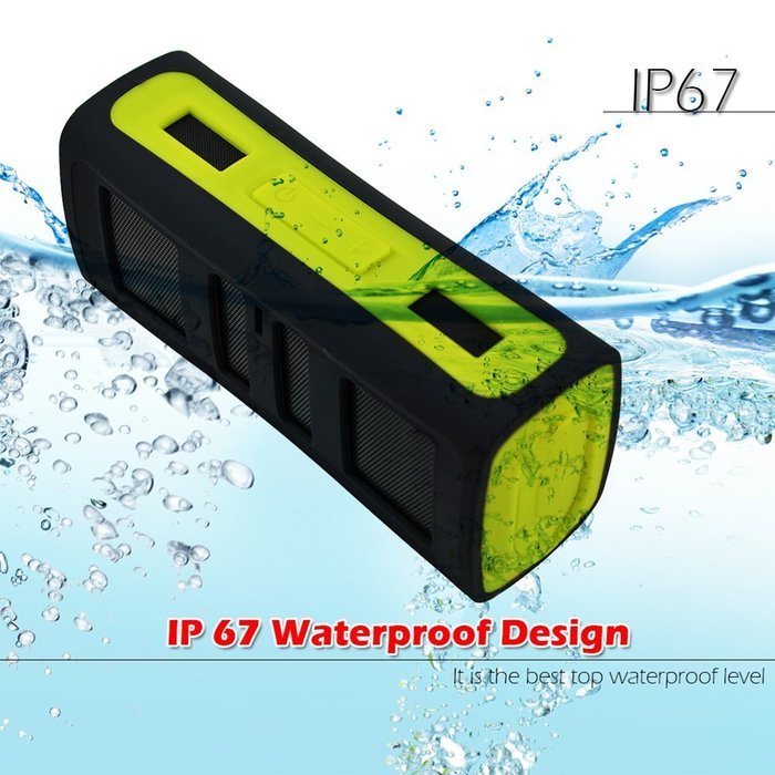 IPX67 Waterproof Sport Speakers,SNEER Portable Wireless Speaker Bluetooth 4.0 6W Enhanced Bass Speakers for Outdoor... N2