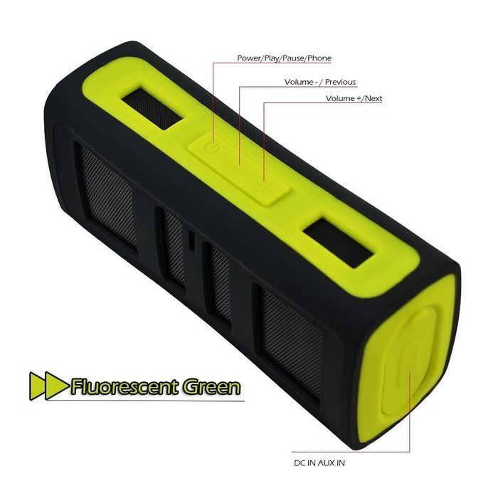 IPX67 Waterproof Sport Speakers,SNEER Portable Wireless Speaker Bluetooth 4.0 6W Enhanced Bass Speakers for Outdoor... N3