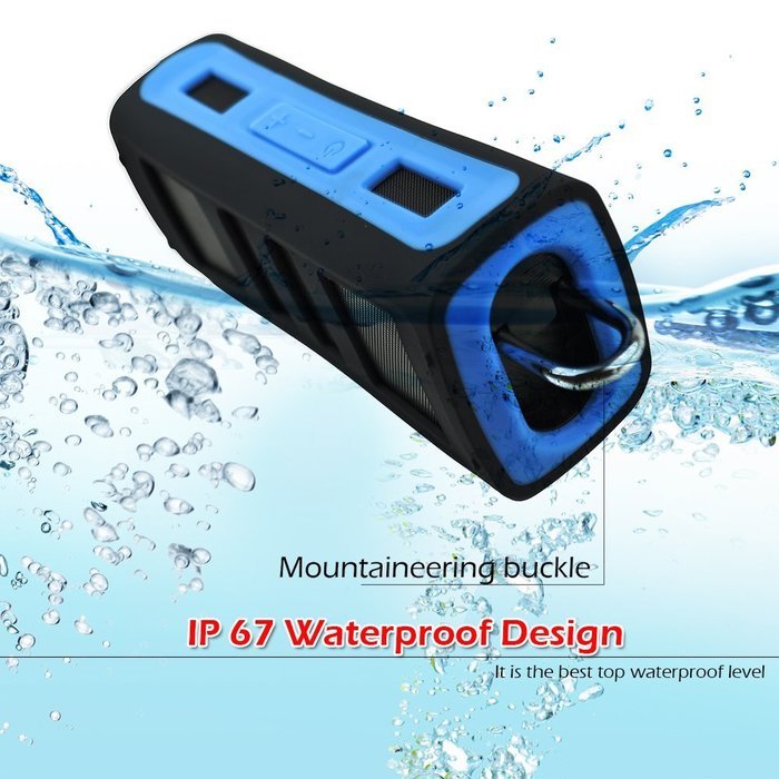 IPX67 Waterproof Sport Speakers,SNEER Portable Wireless Speaker Bluetooth 4.0 6W Enhanced Bass Speakers for Outdoor... N10