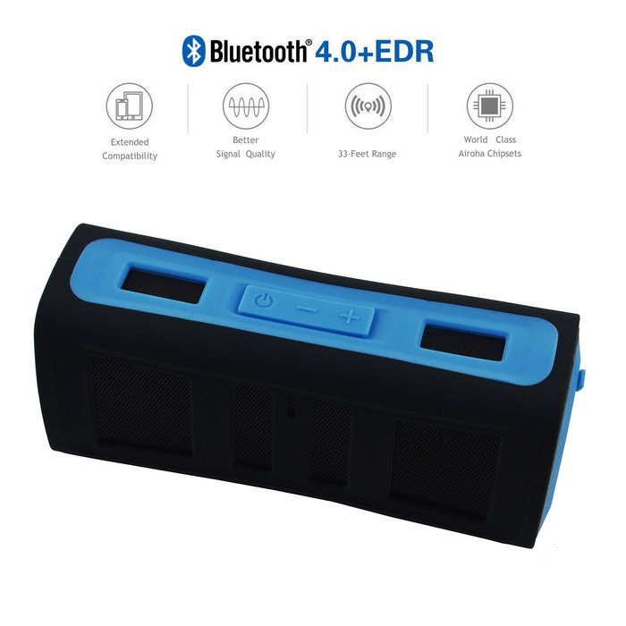 IPX67 Waterproof Sport Speakers,SNEER Portable Wireless Speaker Bluetooth 4.0 6W Enhanced Bass Speakers for Outdoor... N12