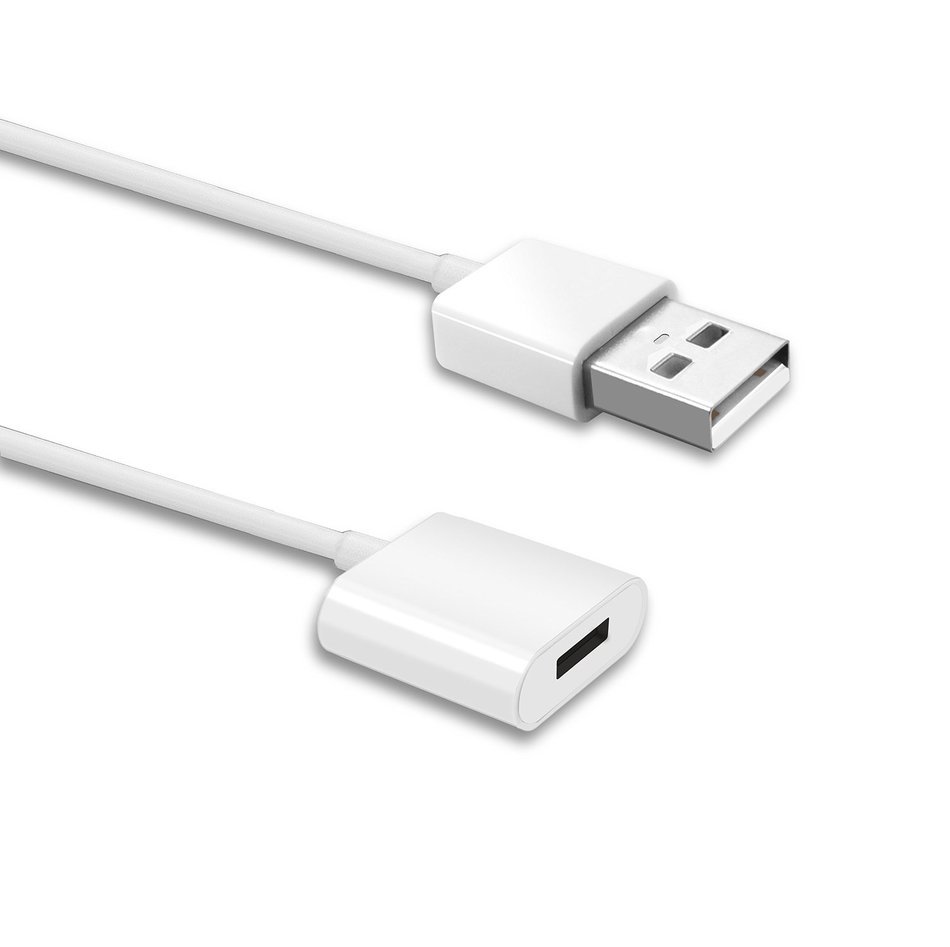 TechMatte Apple Pencil Charging Cable for iPad Pro 12.9, 9.7 inch Male to Female Cord (3 Feet)