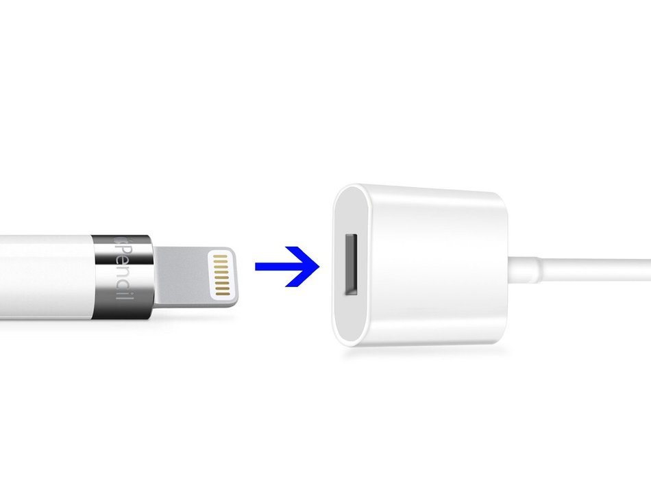TechMatte Apple Pencil Charging Cable for iPad Pro 12.9, 9.7 inch Male to Female Cord (3 Feet) N5