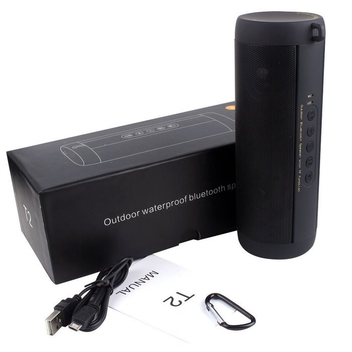 JUSHENG Bluetooth Speaker Waterproof IP67 Portable Outdoor Wireless Mini Column Box Loudspeakers Speakers for... N8