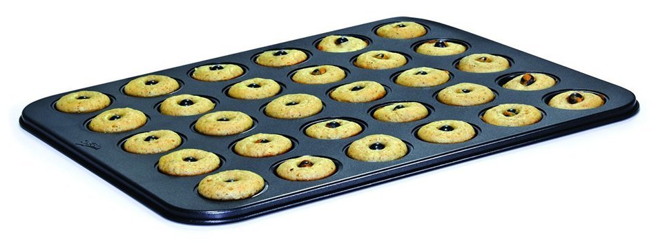 Mrs. Fields Cutie Mini Brownie Bites Pan, Metallic N12