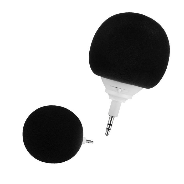 Horen&reg; Mini Speaker 3.5mm Portable Sponge Balloon Ball Style Mini Music Speaker Player For Cellphone PC Car Black N2