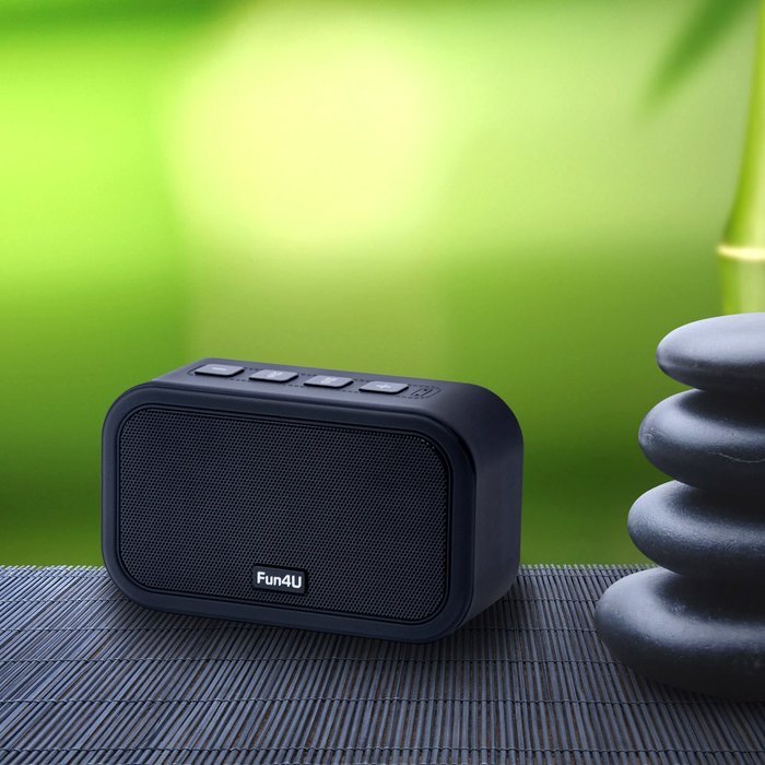 iFun4U Stereo Bluetooth Speaker, Mini Portable Wireless Speaker with Microphone, Micro SD MP3 Player TF Card Reader... N7