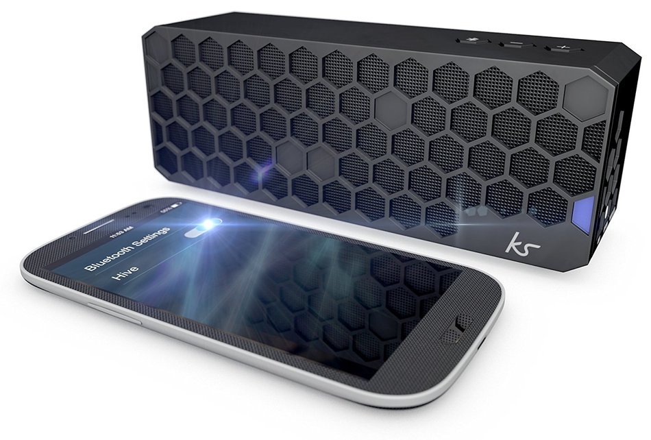 KitSound Hive Bluetooth Wireless Universal Portable Speaker Compatible with Smartphones, Tablets and MP3 Devices... N9