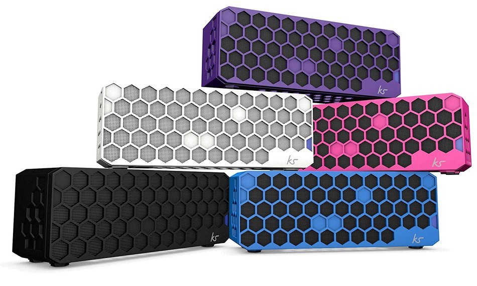 KitSound Hive Bluetooth Wireless Universal Portable Speaker Compatible with Smartphones, Tablets and MP3 Devices... N11