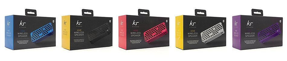 KitSound Hive Bluetooth Wireless Universal Portable Speaker Compatible with Smartphones, Tablets and MP3 Devices... N14