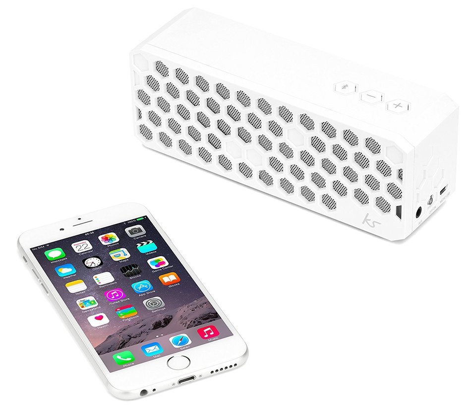 KitSound Hive Bluetooth Wireless Universal Portable Speaker Compatible with Smartphones, Tablets and MP3 Devices... N17