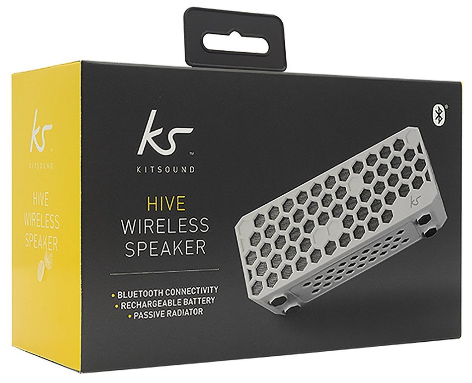 KitSound Hive Bluetooth Wireless Universal Portable Speaker Compatible with Smartphones, Tablets and MP3 Devices... N25