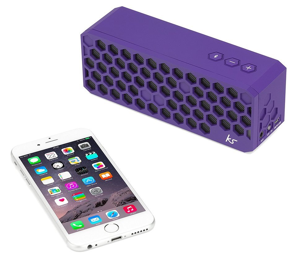 KitSound Hive Bluetooth Wireless Universal Portable Speaker Compatible with Smartphones, Tablets and MP3 Devices... N30
