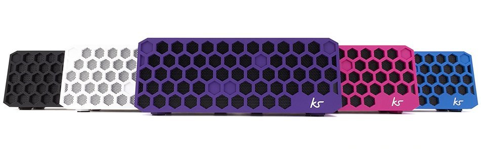 KitSound Hive Bluetooth Wireless Universal Portable Speaker Compatible with Smartphones, Tablets and MP3 Devices... N43