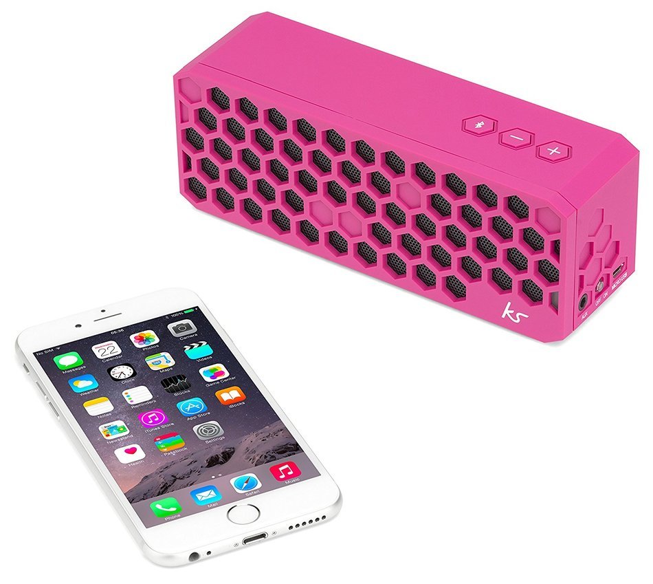KitSound Hive Bluetooth Wireless Universal Portable Speaker Compatible with Smartphones, Tablets and MP3 Devices... N45
