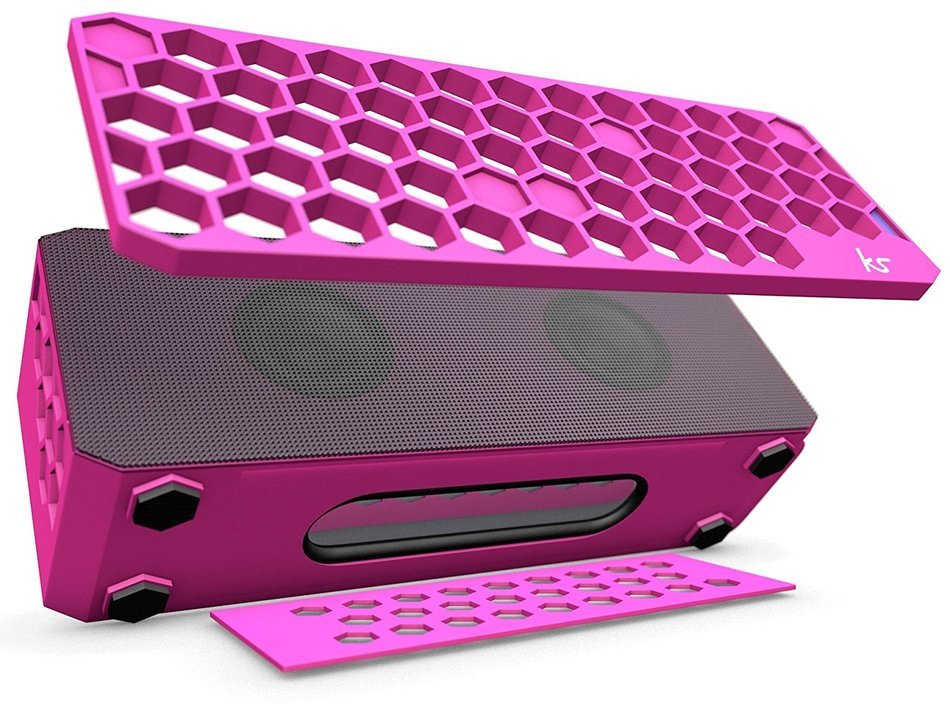 KitSound Hive Bluetooth Wireless Universal Portable Speaker Compatible with Smartphones, Tablets and MP3 Devices... N48