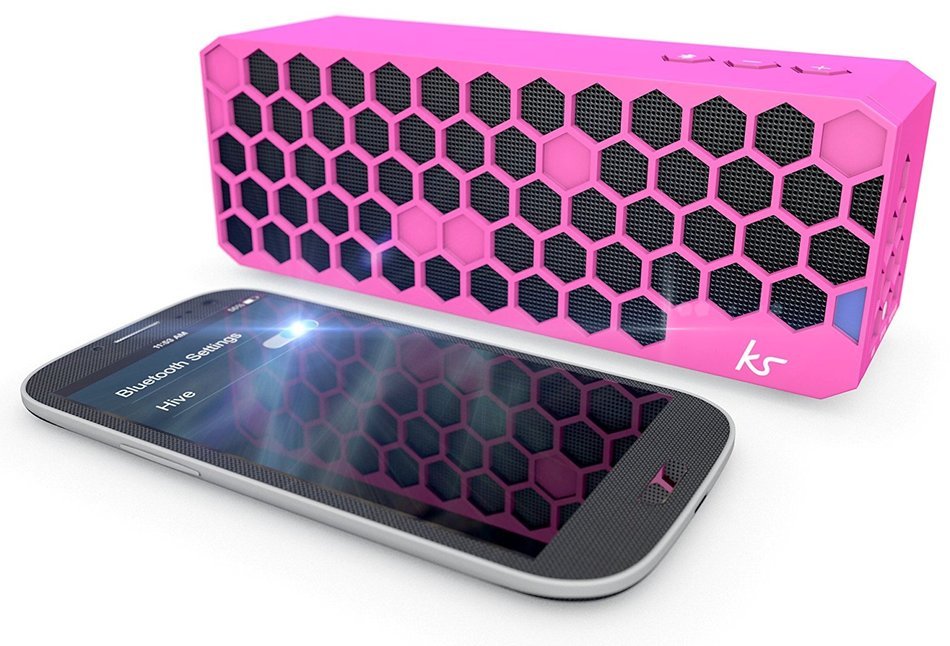 KitSound Hive Bluetooth Wireless Universal Portable Speaker Compatible with Smartphones, Tablets and MP3 Devices... N52