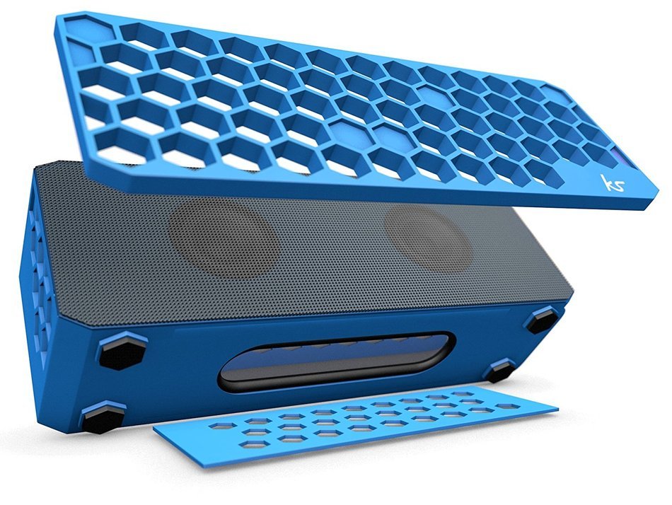 KitSound Hive Bluetooth Wireless Universal Portable Speaker Compatible with Smartphones, Tablets and MP3 Devices... N61