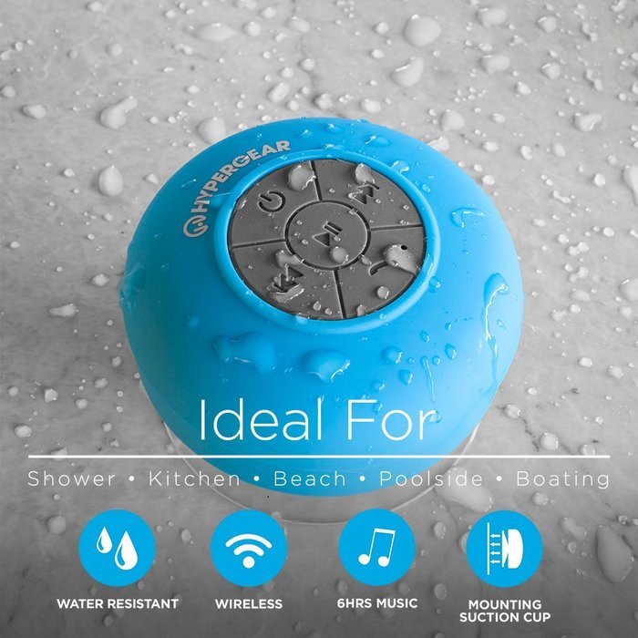 HyperGear H2O Water Resistant Wireless Indoor/Outdoor HD Speaker, Built-In Microphone, Bluetooth 3.0 Technology... N2