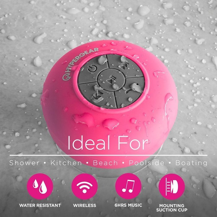 HyperGear H2O Water Resistant Wireless Indoor/Outdoor HD Speaker, Built-In Microphone, Bluetooth 3.0 Technology... N16