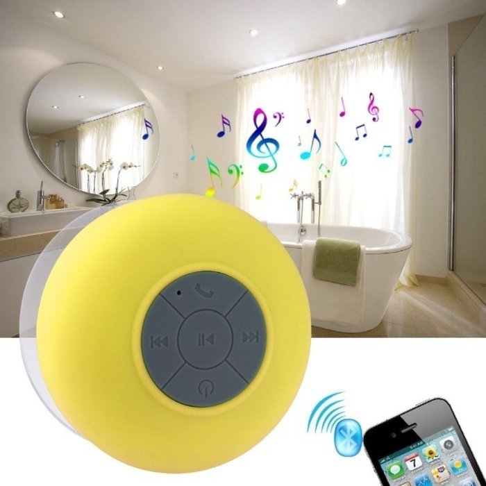 WONFAST(TM) Portable Waterproof Wireless Bluetooth Shower Speaker Handsfree Speakerphone with Suction Cup Compatible... N2