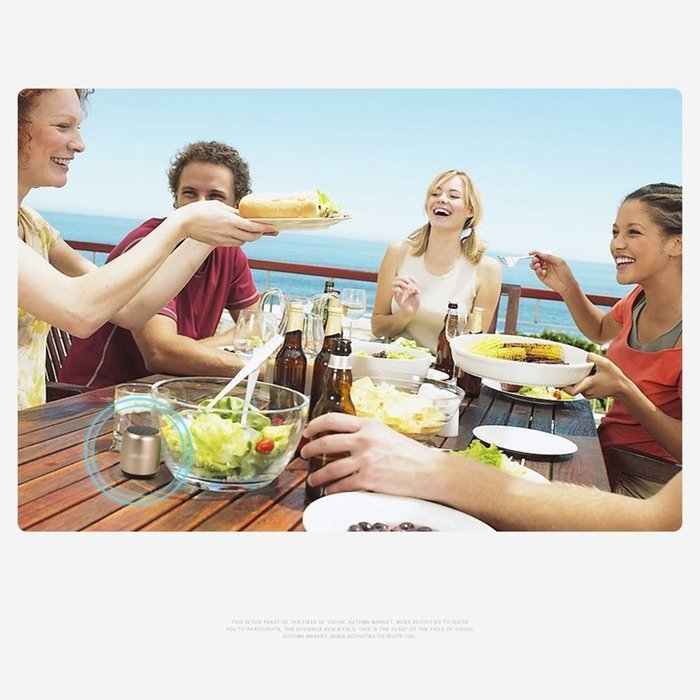 Ultra-Portable Bluetooth Speaker by BOOMER VIVI 3W Bass Dynamic Sound Compact Metallic Design Handheld Size with... N3