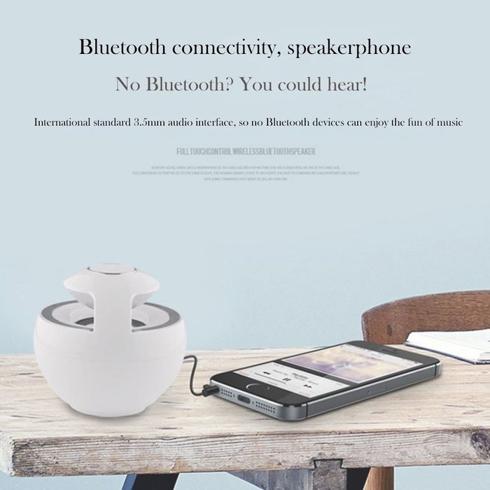 Mini Subwoofer Speaker AJ-69, Generic Portable Wireless Bluetooth 2.1+EDR Stereo Speaker With Hands-free Calling... N13