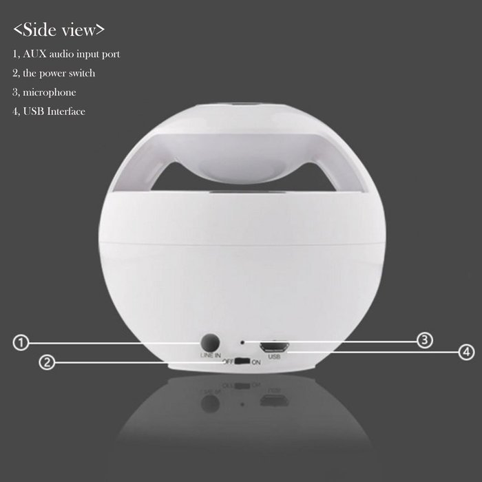 Mini Subwoofer Speaker AJ-69, Generic Portable Wireless Bluetooth 2.1+EDR Stereo Speaker With Hands-free Calling... N16