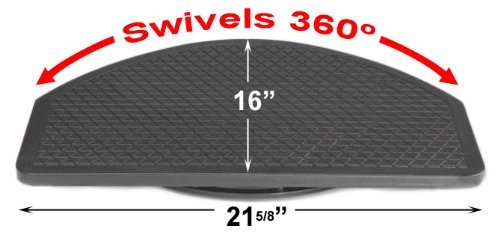 LapWorks Big Screen TV Swivel with 21x16 inch Base and Steel Ball Bearings - holds 200 Pounds