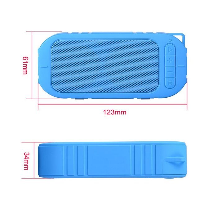 Silentrees Portable Wireless Mini Super Bass Bluetooth Speaker,Blue N2