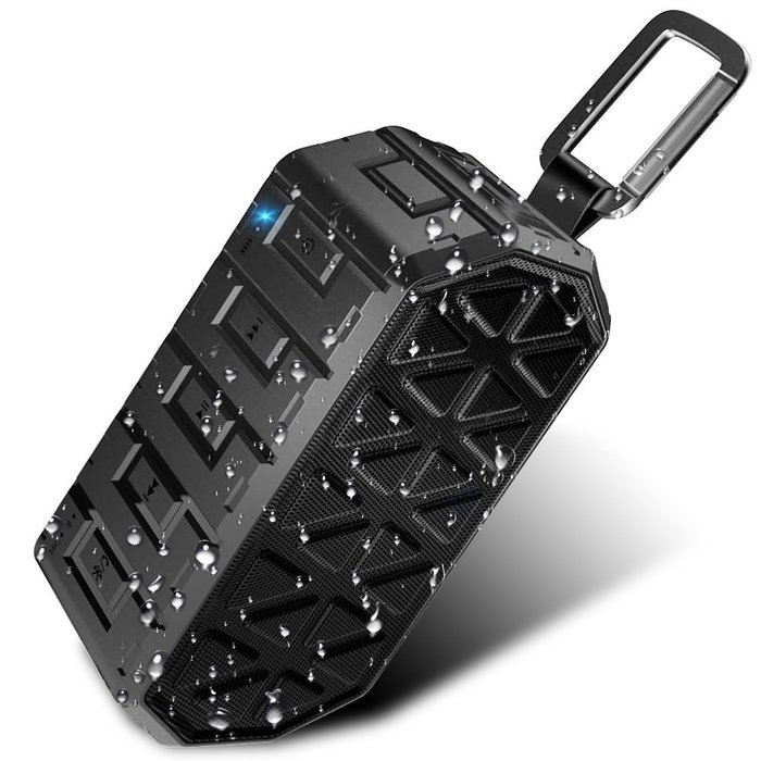 DLAND Water Resistant Wireless Bluetooth Speaker - IPX6 Waterproof, HD Audio, Built-in Mic, Support 3.5 mm Audio... N7