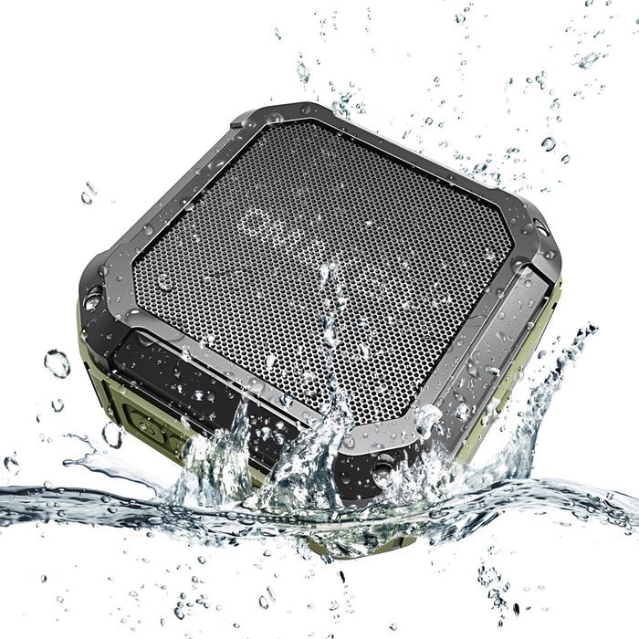 Omaker M4 Portable Bluetooth 4.0 Speaker with 12 Hour Playtime for Outdoors or Shower(Army Green) N2
