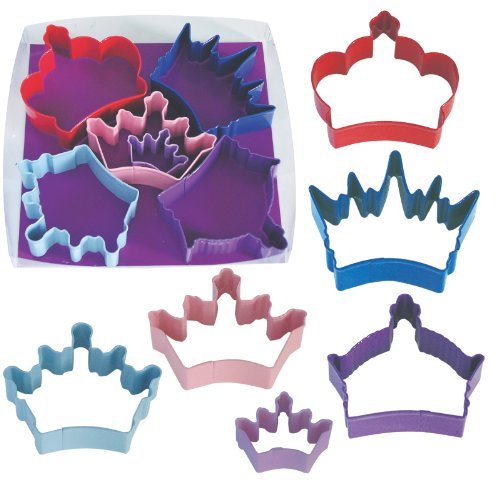 R & M International 1801 6-Piece Cookie Cutter Set, Crown