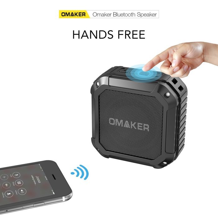 Omaker M4 Portable Bluetooth 4.0 Speaker with 12 Hour Playtime for Outdoors or Shower(Army Green) N12
