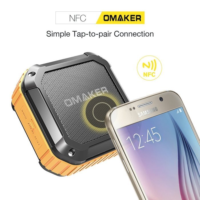 Omaker M4 Portable Bluetooth 4.0 Speaker with 12 Hour Playtime for Outdoors or Shower(Army Green) N19