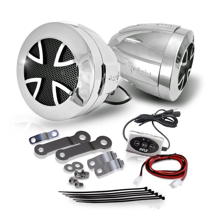 Pyle PLATVB84A Weatherproof Dual Bluetooth Speaker and Amplifier Sound System